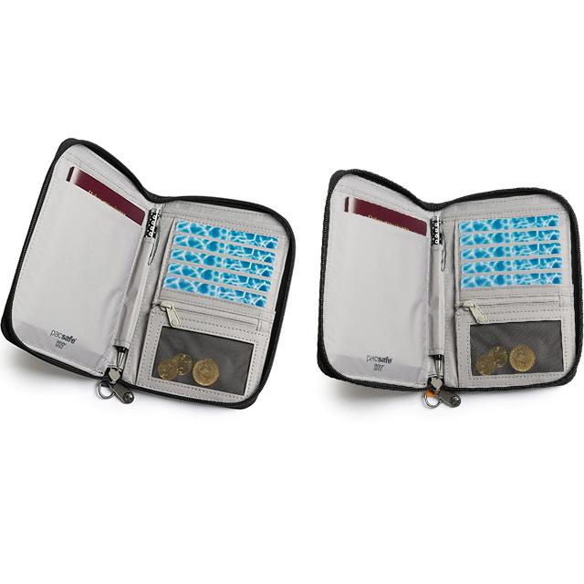 防犯用 PacSafe スキミング防止 パックセーフ パスポートケース 貴重品 RFIDセーフ コンパクトトラベルオーガナイザー 12970382(ei0a272) | PacSafe | 06