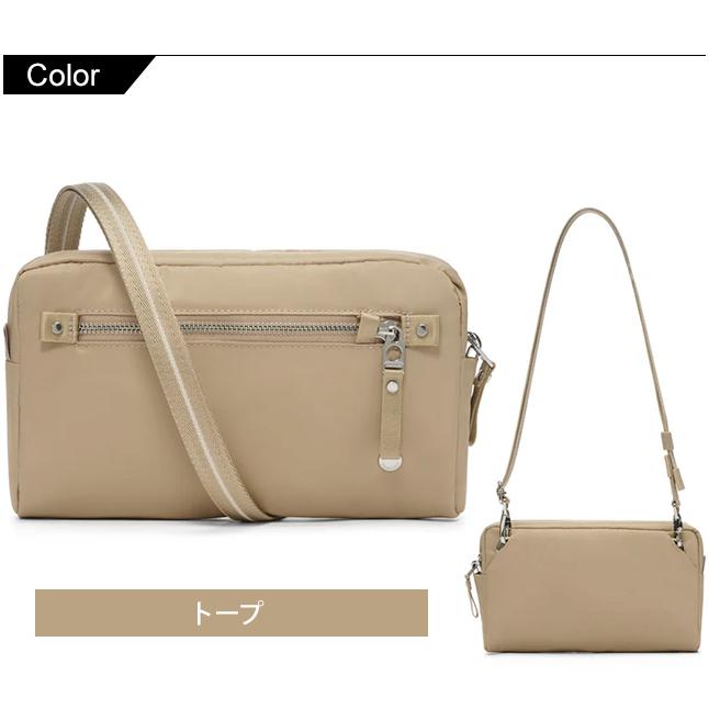 防犯用 PacSafe スキミング防止 パックセーフ ショルダーバッグ ボディバッグ 斜め掛け 横型 W 3-in-1 スリング RFIDブロック 12970372(ei0a281) | PacSafe | 16