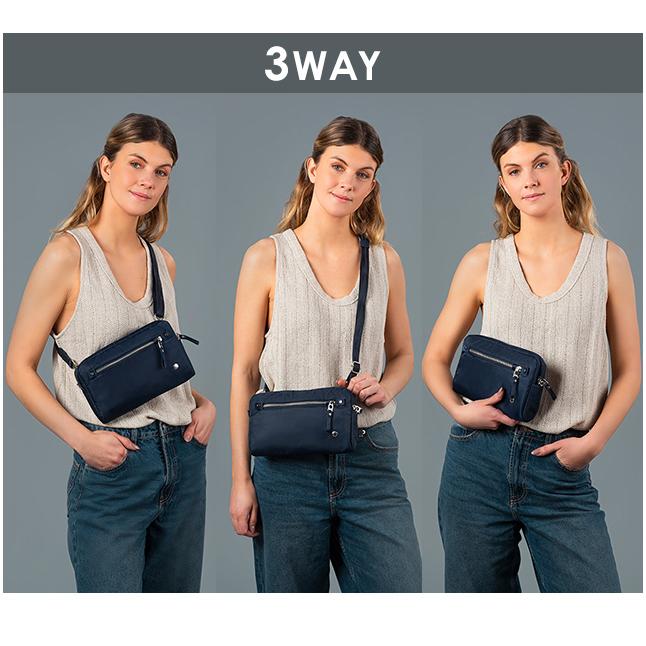 防犯用 PacSafe スキミング防止 パックセーフ ショルダーバッグ ボディバッグ 斜め掛け 横型 W 3-in-1 スリング RFIDブロック 12970372(ei0a281) | PacSafe | 03