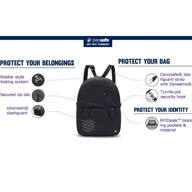 防犯用 スキミング防止 パックセーフ ショルダーバッグ リュック バッグ デイパック 海外旅行 セキュリティ CX バックパック RFIDブロック 12970390(ei0a308) | PacSafe | 15
