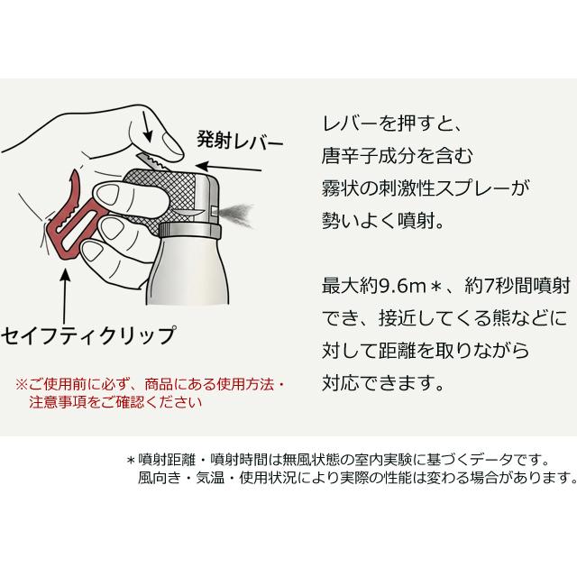 アウトバック カウンターアソルト 熊スプレー 熊よけスプレー 熊撃退スプレー 熊よけ 長距離 スプレー ヒグマ 対応 対策 唐辛子エキス 01590001(ei0a324) |  | 03