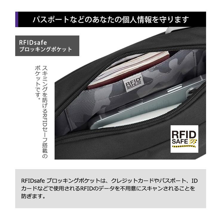 防犯用 PacSafe GO スキミング防止 パックセーフ ショルダーバッグ ボディバッグ 斜め掛け ロック付き 横型 クロスボディ RFIDブロック 12970332 (ei0a331) | PacSafe | 06