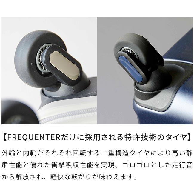 スーツケース Mサイズ キャスター交換 超静穏 中型 TSA ファスナー 軽量 LIEVE フリクエンター リエーヴェ 1-252 (en0a052) 「C」 | FREQUENTER | 04