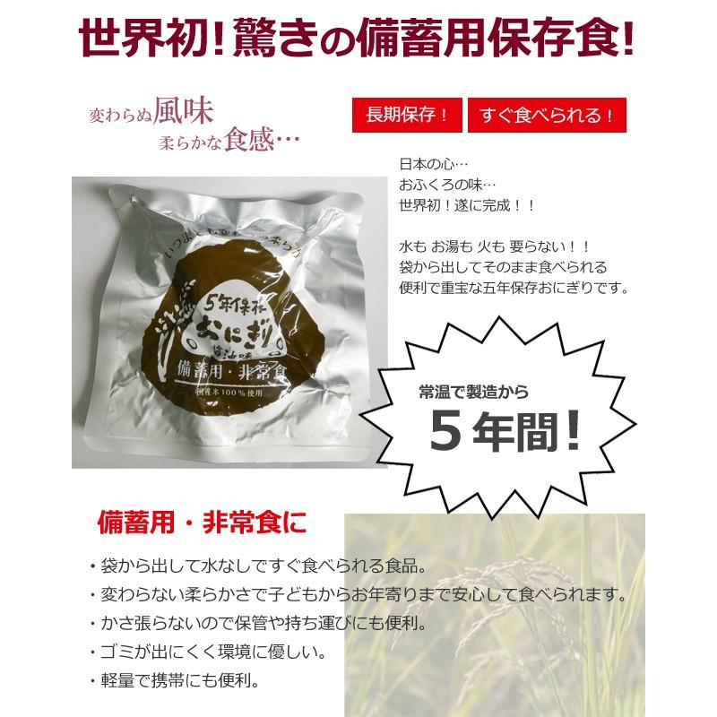 防災用品 非常食 保存食 5年保存 エメラス 醤油味 おにぎり 単品 jl-oni-1 世界初の長期保存 2点迄メール便OK(es1a003)*和風 |  | 01