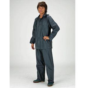 レインコート レインパンツ 上下 鉄紺スーツ メンズ レディース 雨合羽 旅行 アウトドア 自転車 バイク 通学 通勤 防災 FIC-185 1点迄メール便OK(fu0a014) | 