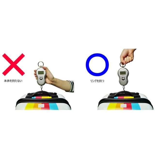 重量計 ひょうたん型 GPT ポータブル デジタル ラゲッジスケール (約50kg迄計測可) 便利グッズ アウトレット 4点迄メール便OK(gu1a116) | ブランド登録なし | 04