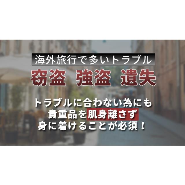 「レビュー記入でメール便送料無料」セキュリティポーチ 薄型 ウエスト 海外旅行 スリ対策 防犯 マネーベルト 貴重品入れ 女性 男性 GPT gu1a298-mail(gu1a321) | ブランド登録なし | 06
