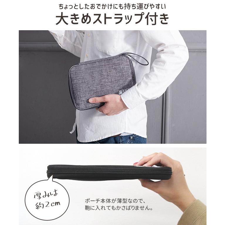 「レビュー記入でメール便送料無料」ガジェットポーチ 小 薄型 モバイルケース ケーブル収納 GPT 持ち運び 多機能 gu1a888-mail(1通につき1点迄)(gu1a891) | ブランド登録なし | 03