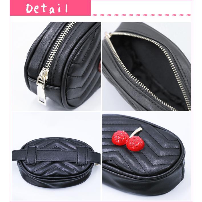 ショルダーバッグ キッズ 子供 女の子 小学生 さくらんぼ キラキラ ボディバッグ ポーチ 斜め掛け 鞄 ウエストポーチ かわいい おしゃれ GPT 送料無料(gu1a897) | ブランド登録なし | 06