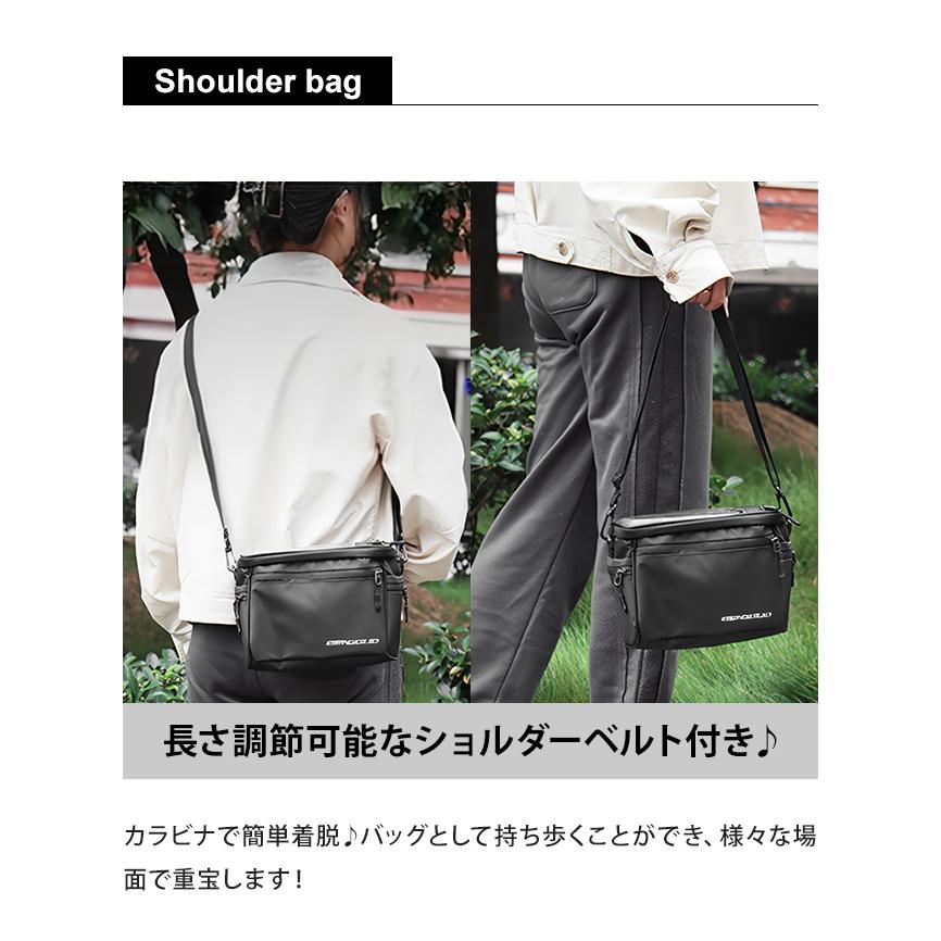 ホワイトシティバイク 前部バスケットとスマホホルダー付き フロントバッグ 自転車 前かご スマホ ホルダー ショルダーバッグ 2way