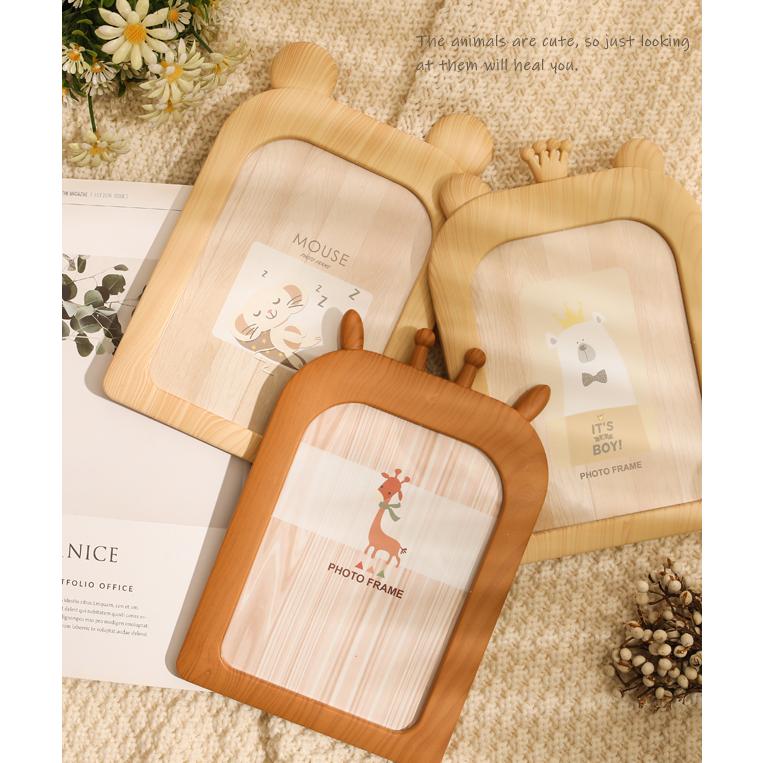 「レビュー記入でメール便送料無料」フォトフレーム おしゃれ 木目調 アニマル 写真立て 北欧 壁掛け 置き型 GPT gu1a943-mail(1通につき1点迄)(gu1a944) | ブランド登録なし | 02