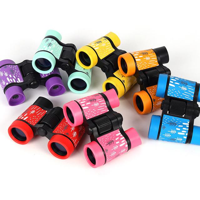 双眼鏡 子供用 こども 4倍 ズーム コンパクト ミニ カラフル