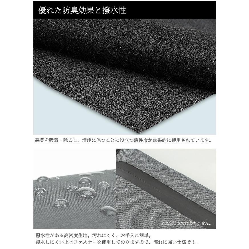 「レビュー記入でメール便送料無料」防臭 防犯 3桁ダイヤル錠付 GPT 活性炭 綿麻 トラベル薄型ポーチ 脱臭 杢調 旅行 トラベル gu1b033-mail(gu1b034)(1通1点迄) | ブランド登録なし | 02