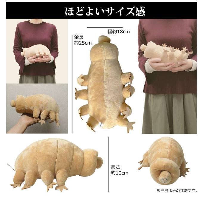 面白雑貨 地上最強生物 GPT クマムシ ぬいぐるみ ベージュ インテリア