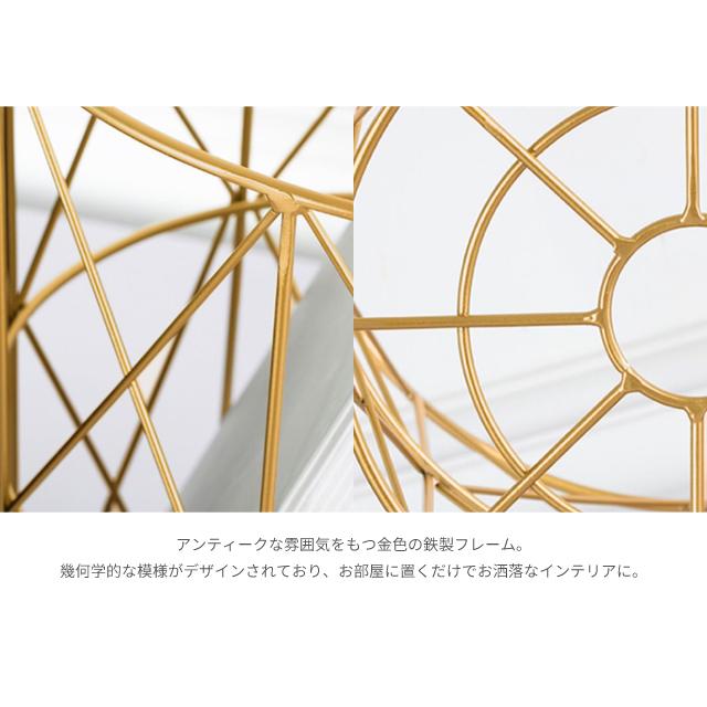 ワイヤーバスケット テーブル サイドテーブル おしゃれ ベッド 寝室