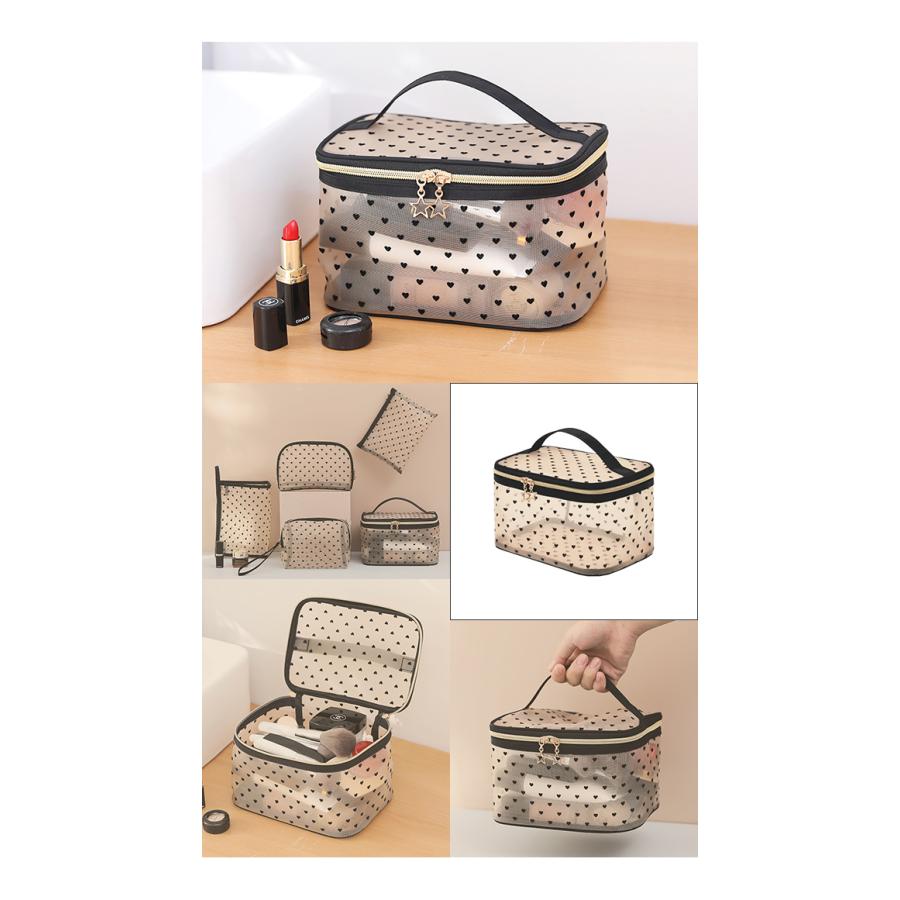 「レビュー記入でメール便送料無料」バニティポーチ 化粧ポーチ メッシュポーチ 大容量 温泉 お風呂 持ち手 星 チャーム 化粧品 収納 GPT gu1b073-mail(gu1b074) | ブランド登録なし | 09