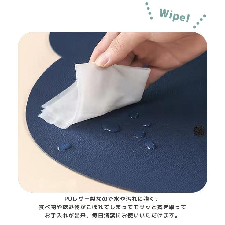 「レビュー記入でメール便送料無料」ランチョンマット おしゃれ かわいい 洗える GPT 撥水 丸 子供 お弁当 お食事マット クマ gu1b090-mail(gu1b091)(1通3点迄) | ブランド登録なし | 04