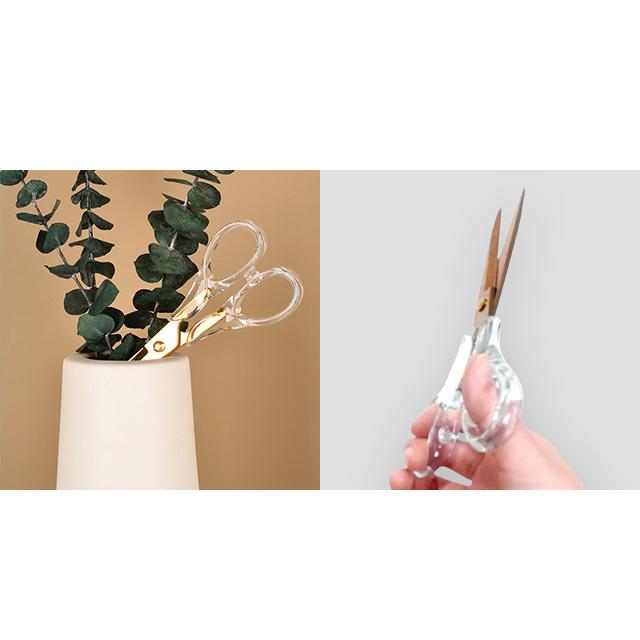 「レビュー記入でメール便送料無料」はさみ おしゃれ 透明 クリア オーロラ ブロンズ カラフル ハサミ 可愛い 文房具 北欧 GPT gu1b102-mail(gu1b103)(1通4点迄) | ブランド登録なし | 08