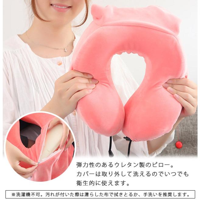 ネックピロー 低反発 枕 まくら 旅行 トラベルピロー 飛行機 車 コンパクト 折りたたみ 携帯枕 首枕 U型 ウレタン 安眠 収納袋付き GPT 送料無料(gu1b121) | ブランド登録なし | 02