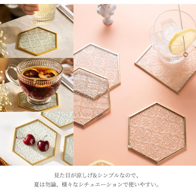 【未使用】　ガラス　純銀製　アンティーク　コースター　5枚 Amazon.co.jp: ガラス 純銀製 アンティーク コースター 5枚