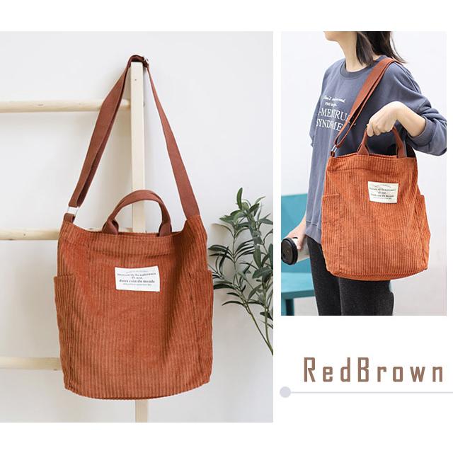 トートバッグ ショルダーバッグ ショルダートート コーデュロイ 肩掛け 斜め掛け 手提げ 2WAY おしゃれ 大きめ マチあり GPT 在庫限り 送料無料(gu1b169) | ブランド登録なし | 07