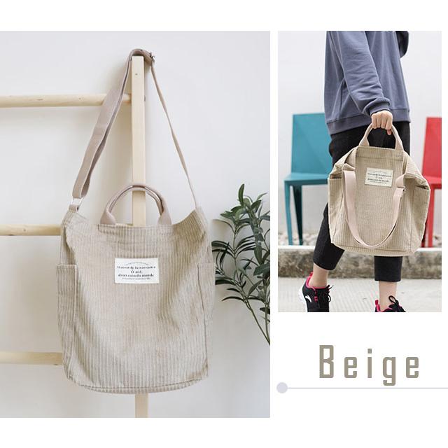 トートバッグ ショルダーバッグ ショルダートート コーデュロイ 肩掛け 斜め掛け 手提げ 2WAY おしゃれ 大きめ マチあり GPT 在庫限り 送料無料(gu1b169) | ブランド登録なし | 08