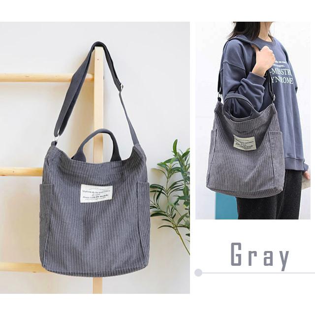 トートバッグ ショルダーバッグ ショルダートート コーデュロイ 肩掛け 斜め掛け 手提げ 2WAY おしゃれ 大きめ マチあり GPT 在庫限り 送料無料(gu1b169) | ブランド登録なし | 09