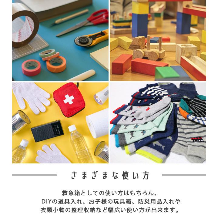 救急箱 薬箱 大容量 収納ボックス なんでも箱 Sサイズ ピルケース ステッカー付き シンプル 薬収納 道具箱 家庭用 薬入れ 大きい 北欧 GPT 送料無料(gu1b177) | ブランド登録なし | 06