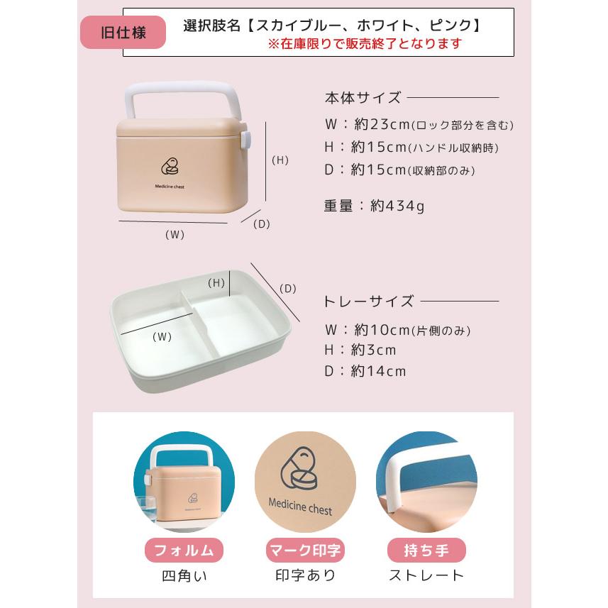 訳あり 救急箱 薬箱 おしゃれ 大容量 北欧 Sサイズ コンパクト ファーストエイド 小さめ 収納ボックス シンプル 家庭用 防災 GPT gu1b011-b(gu1b178) | ブランド登録なし | 13