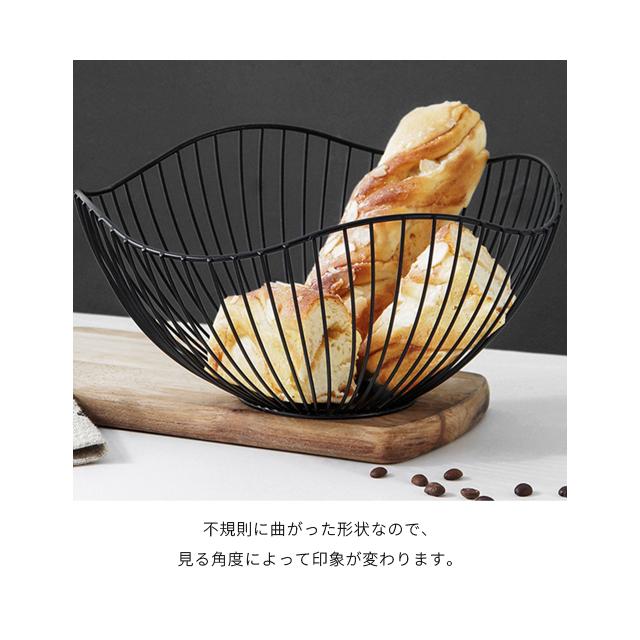 ワイヤーバスケット おしゃれ かご 楕円形 放射状 ブラック ゴールド ワイヤーボウル フルーツバスケット ラウンド型 送料無料 GPT(gu1b208)単品 | ブランド登録なし | 12
