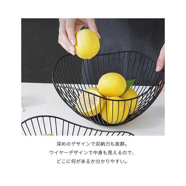 ワイヤーバスケット おしゃれ かご 楕円形 放射状 ブラック ゴールド ワイヤーボウル フルーツバスケット ラウンド型 送料無料 GPT(gu1b208)単品 | ブランド登録なし | 14