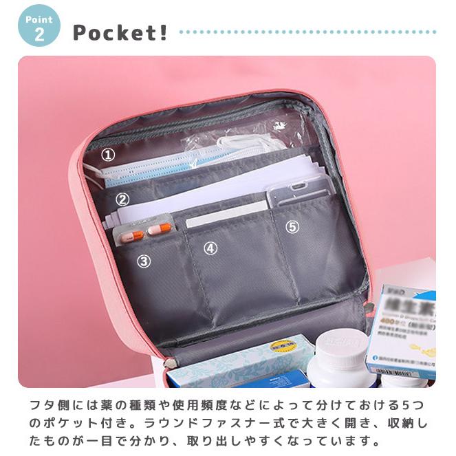 救急箱 救急ポーチ ビッグサイズ 大容量 布製 メディカルポーチ ボックス バッグ 薬入れ 収納 防災 ファーストエイド 応急処置 GPT 1点迄メール便OK(gu1b221) | ブランド登録なし | 08