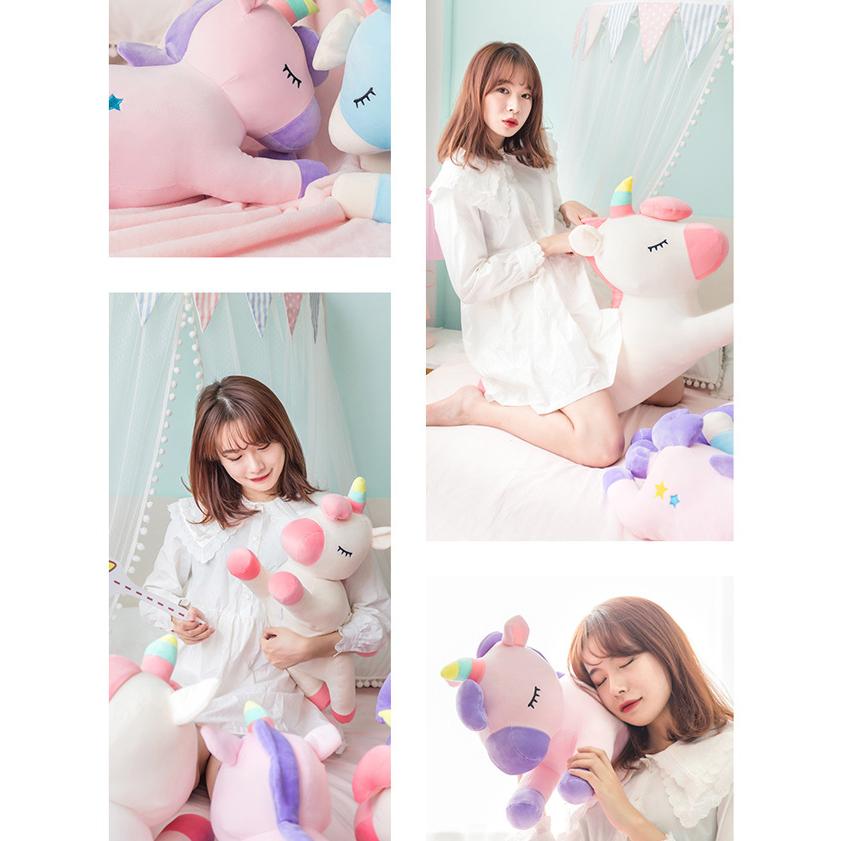 ユニコーン ぬいぐるみ ブランケット ひざ掛け 毛布 フリース 大きい