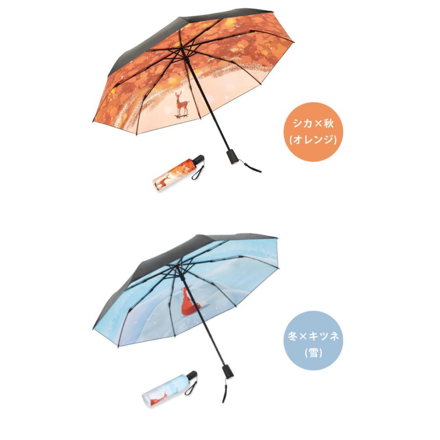 折りたたみ傘 晴雨兼用 日傘 雨傘 レディース 動物 四季柄 手開き 8本骨 大きめ 傘 紫外線対策 春夏秋冬 おしゃれ GPT 送料無料(gu1b231) | ブランド登録なし | 17