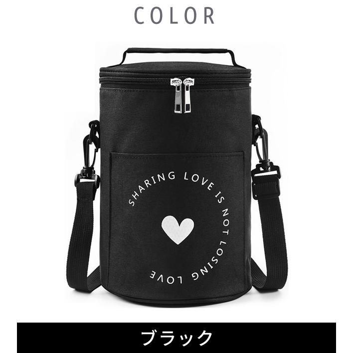 ランチバッグ 筒型 円形 保冷 保温 バッグ 可愛い クーラーバッグ 円筒 杢調 5.6リットル お弁当袋 ペットボトル 大容量 縦型 GPT 1点迄メール便OK(gu1b253) | ブランド登録なし | 06