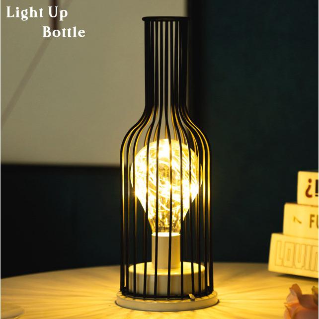 インテリアライト テーブルライト おしゃれ コードレス 電池式 卓上 ワイヤー アンティーク 北欧 ベッドサイド リビング 常夜灯 照明 送料無料 GPT (gu1b255) | ブランド登録なし | 09