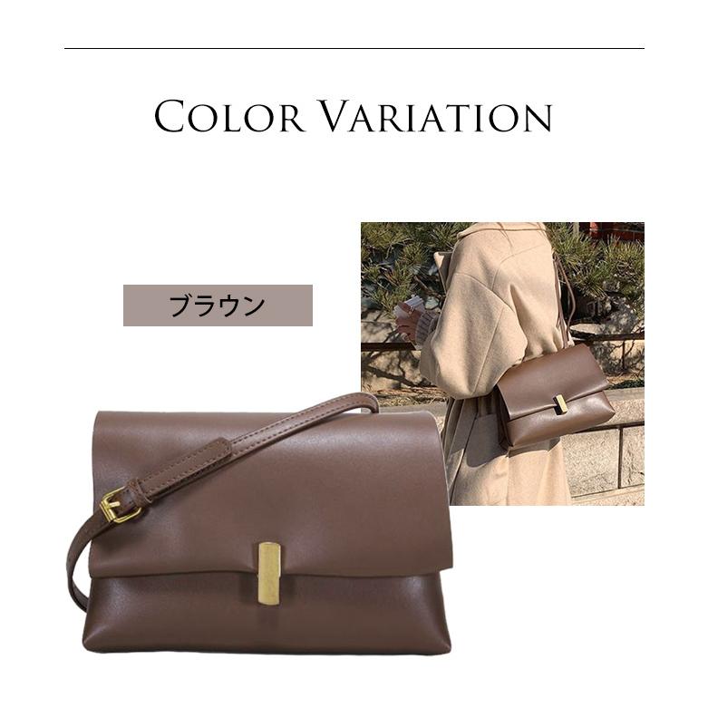 ショルダーバッグ レディース 斜め掛け ゴールド 留め具 レトロ