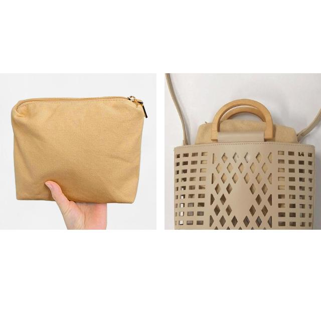 ショルダーバッグ レディース 木製ハンドル 手持ち 斜め掛け 肩掛け