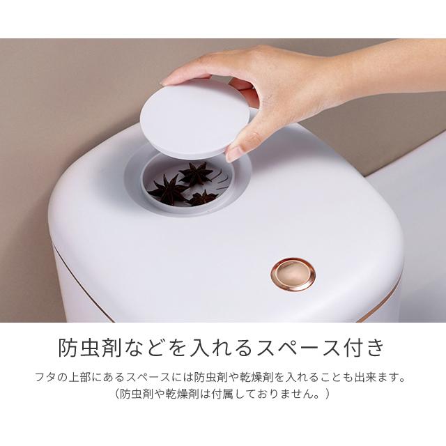 米びつ 5kg おしゃれ ライスストッカー ワンタッチ式 計量カップ付き