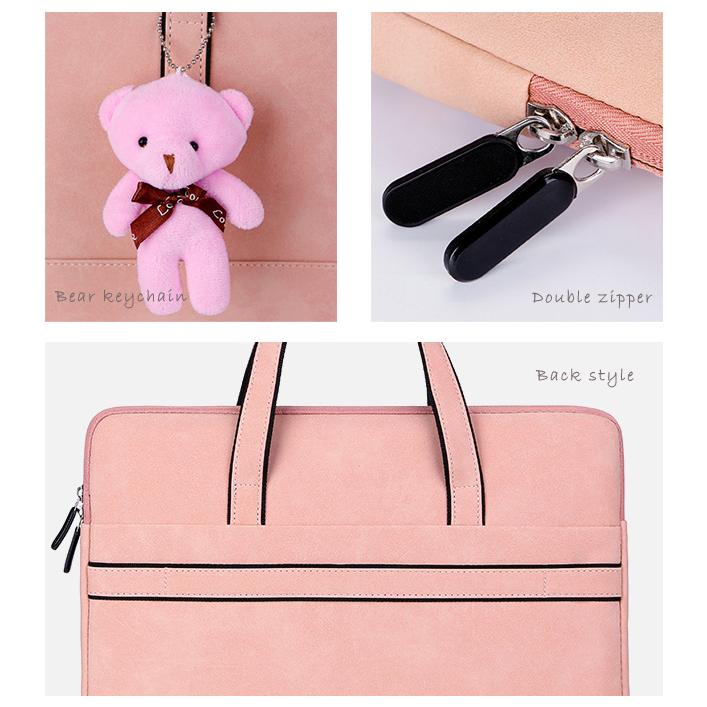 パソコンケース パソコンバッグ 14インチ 14.6インチ おしゃれ 可愛い ノートパソコン PCケース クマ付き インナーバッグ リモートワーク GPT 送料無料(gu1b319) | ブランド登録なし | 05