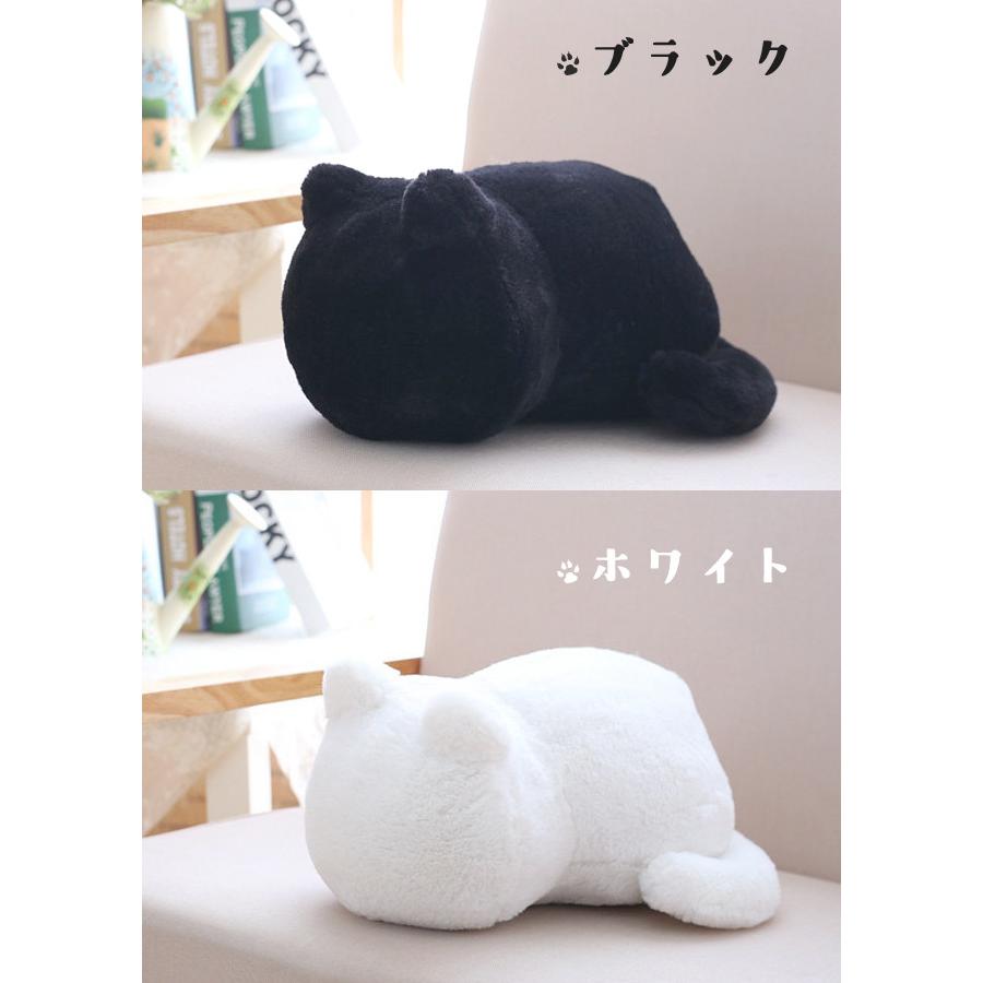 ぬいぐるみ 猫 ネコ 黒猫 白猫 グレー 抱き枕 インテリア シンプル モノトーン ふわふわ 猫グッズ 猫雑貨 かわいい プレゼント GPT 送料無料(gu1b336)｜griptone｜09