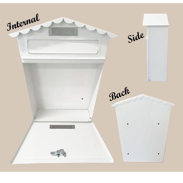 郵便ポスト 壁掛け 郵便受け 家型 おしゃれ 鍵付き 玄関 壁面取付 縦型 ネームプレート A4 北欧 GPT 送料無料(gu1b337) | ブランド登録なし | 11