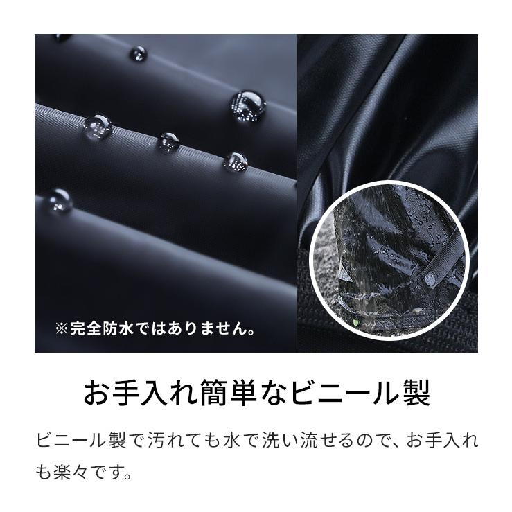シューズカバー 防水 ロング 雨 足首固定バンド 反射テープ付き丈 ファスナータイプ 膝下 長め GPT 1点迄メール便OK(gu1b347) | ブランド登録なし | 08