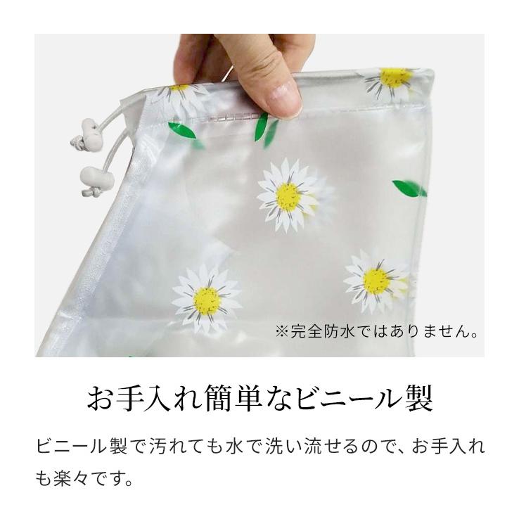 シューズカバー 防水 雨 花柄 足首固定バンド ショート丈 ファスナータイプ 透明 クリア GPT 1点迄メール便OK(gu1b349) | ブランド登録なし | 06