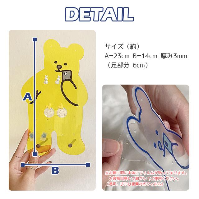 「レビュー記入でメール便送料無料」ピアススタンド ピアスホルダー アクセサリースタンド アクリル くま GPT gu1b353-mail(1通につき1点迄)(gu1b354) | ブランド登録なし | 04