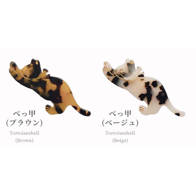 ヘアクリップ ヘアピン 猫 ダッカール ミニ 可愛い シンプル