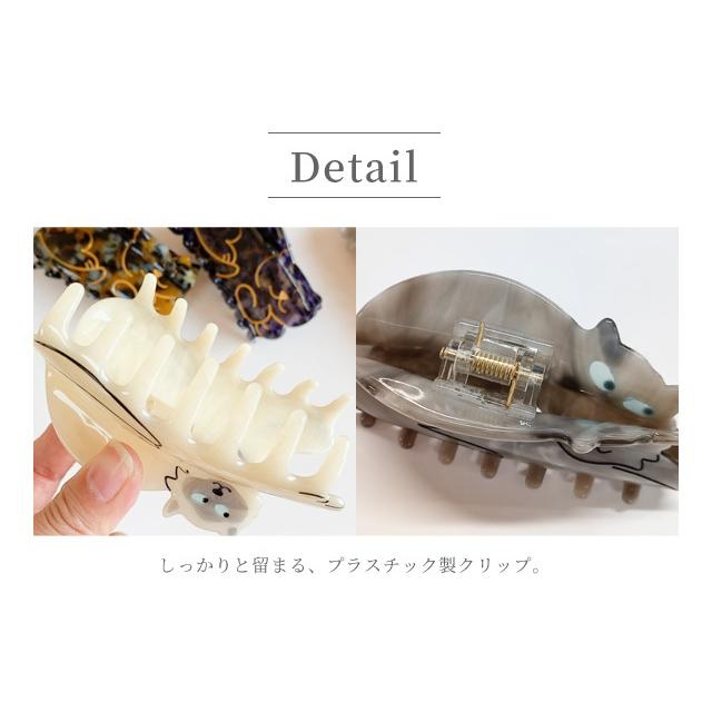 ヘアクリップ 猫 バンスクリップ シンプル 可愛い べっ甲風 ヘアアクセサリー おしゃれ 大人 レディース 上品 くつろぎ GPT 送料無料(gu1b372) | ブランド登録なし | 03