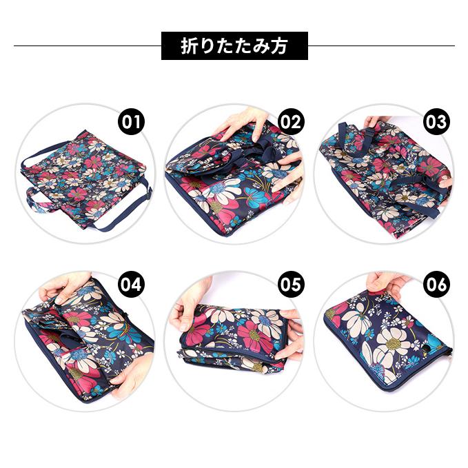 折りたたみリュック 巾着 トートバッグ ポケッタブル ナップサック 持ち手付き 2WAY 無地 花 チェック柄 A4収納 GPT 1点迄メール便OK(gu1b379) | ブランド登録なし | 03
