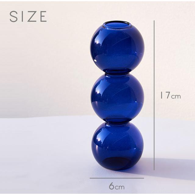 花瓶 ガラス 一輪挿し ガラス フラワーベース バブル 3連 送料無料 球 クリア インテリア おしゃれ かわいい 透明 ギフト 韓国雑貨 GPT (gu1b385) | ブランド登録なし | 04