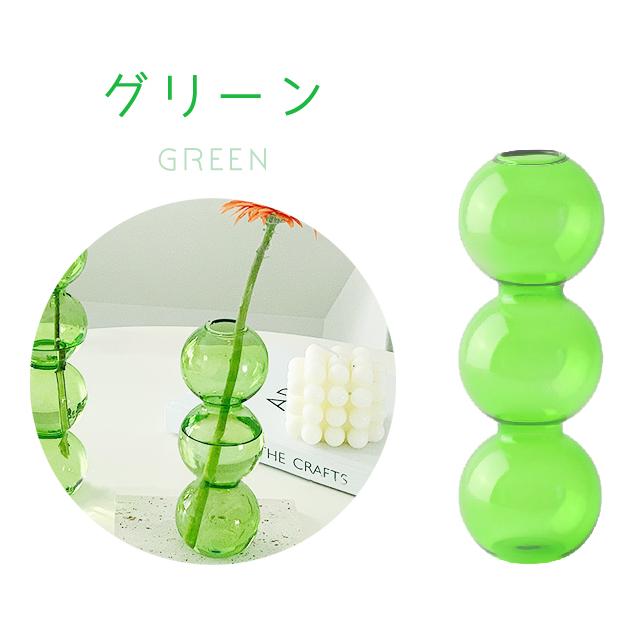 花瓶 ガラス 一輪挿し ガラス フラワーベース バブル 3連 送料無料 球 クリア インテリア おしゃれ かわいい 透明 ギフト 韓国雑貨 GPT (gu1b385) | ブランド登録なし | 07